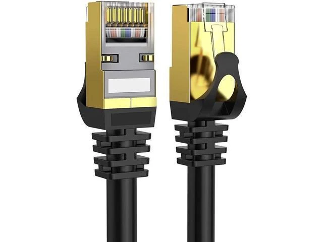 Alt view image 8 of 14 - Cat 8 Ethernet Cable 50 ft Shielded 26AWG Lastest 40Gbps 2000Mhz SFTP Patch Cord Heavy Duty High Speed Cat8 LAN Network RJ45 Cable- in Wall Outdoor Weatherproof Rated for Router Modem Gaming