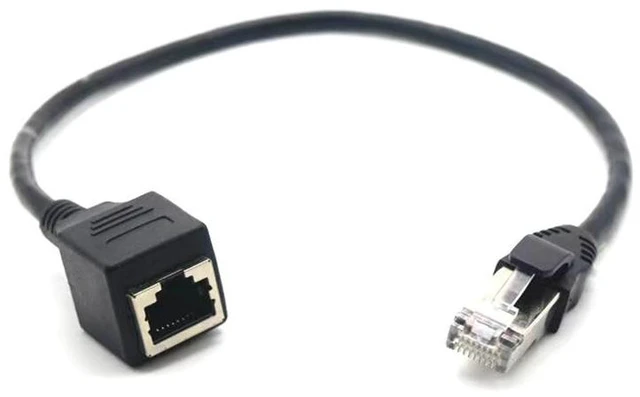 Alt view image 6 of 8 - Super Category 6 network cable extension cable without ears, pure copper ears, rj45 male to female computer network cable, gigabit network cable