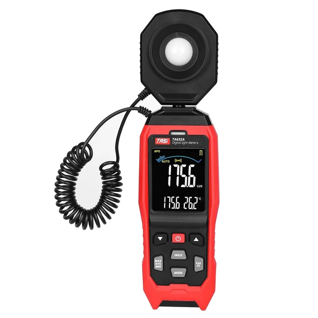Alt view image 2 of 2 - TASI TA632A LCD Digital Light Meter Mini Digital Lux Meter Handheld Illuminometer Luminometer Photometer Luxmeter Light Meter 0-200000 Lux