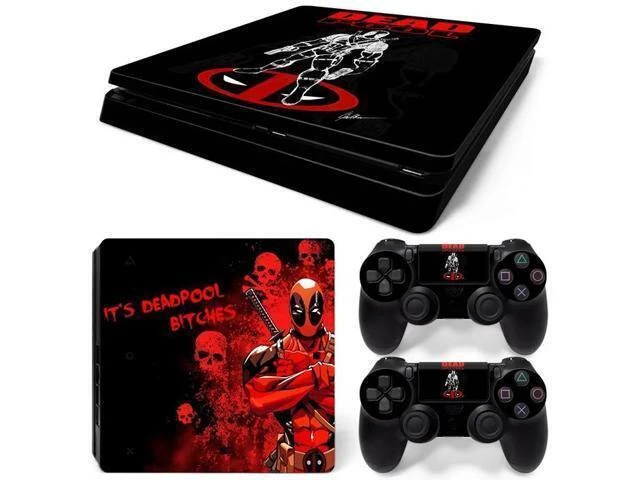 Alt view image 2 of 2 - Deadpool Skin Sticker Protective Film for Slim PS4 PS4Slim Console Controller Accessories GamePad Para(TN-PS4Slim-1020)