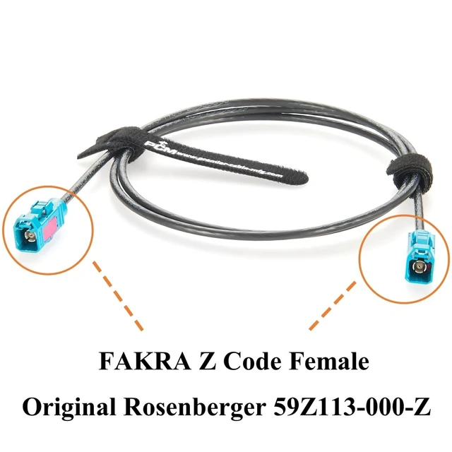 Alt view image 9 of 12 - Original Rosenberger 59Z113-000-Z FAKRA Z Female to Female RF Coaxial Cable 50 Ohm Vehicle Car GPS Antenna Extension Cable for ADAS, FPD-Link GMSL2 Camera, Satellite Radio, Infotainment (5M/16.4FT)
