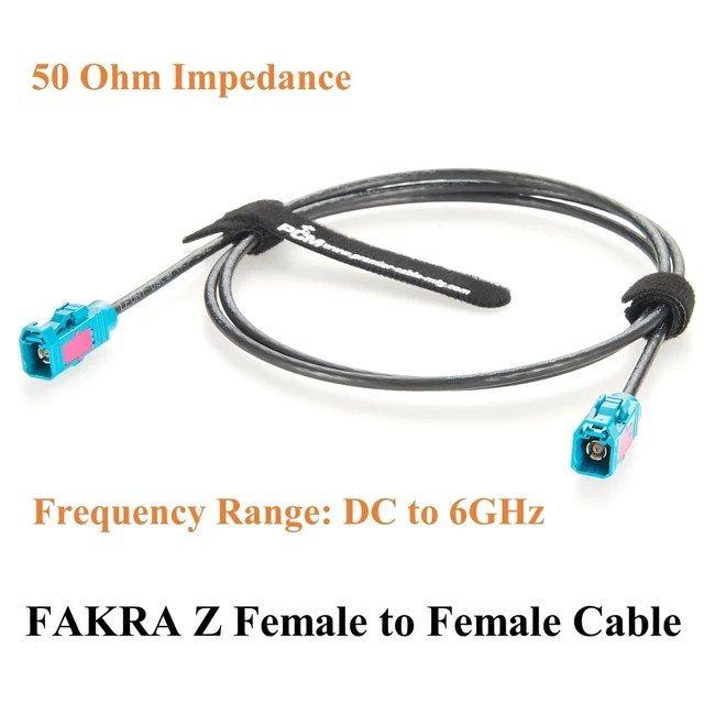Alt view image 10 of 12 - Original Rosenberger 59Z113-000-Z FAKRA Z Female to Female RF Coaxial Cable 50 Ohm Vehicle Car GPS Antenna Extension Cable for ADAS, FPD-Link GMSL2 Camera, Satellite Radio, Infotainment (5M/16.4FT)