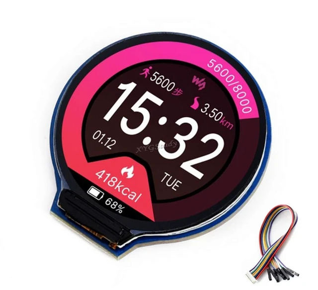 Alt view image 2 of 2 - for Raspberry Pi 1.28 inch Round LCD Screen Display Module 240×240 Resolution SPI Interface @1.28inch LCD Module