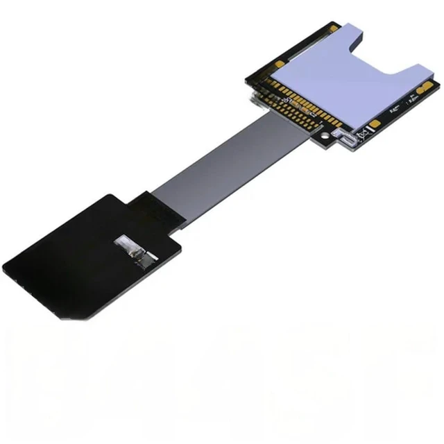 Alt view image 2 of 2 - TF Micro SD TO SD Card Extension Cable Adapter Flexible Extender SD / SDHC /SDXC Card Reader UHS2 UHS-III Flexible Flat Cable