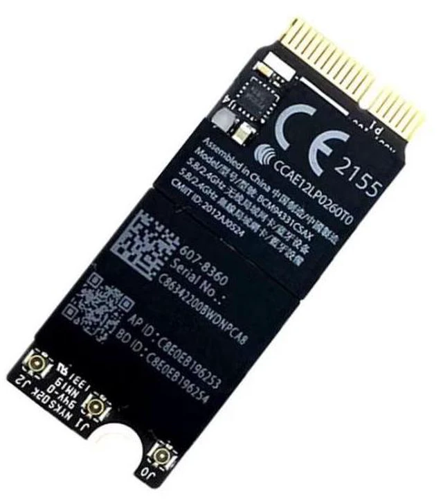 Alt view image 5 of 6 - Broadcom Bcm94331csax Bcm94331csdax Bcm4331 Bluetooth Wireless Wifi Card Module 802.11 N for Laptop A1398