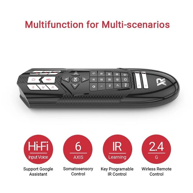Alt view image 8 of 10 - New smart Rl voice 2.4G infrared key-press learning dual-sided airborne mouse keyboard and mouse. Factory direct sale.