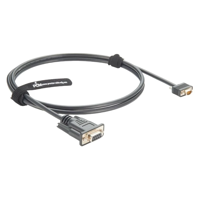 Alt view image 12 of 14 - Micro DB9 to DB9 Female RS232 Serial Cable Micro D 9 Pin Null Modem Cable Compatible with 038-003-084, 834219041 (1.5M/5FT)