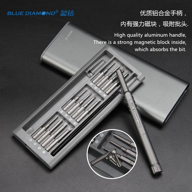 Alt view image 5 of 8 - 26-in-1 disassembly multi-functonal screwdriver tool- multiple combinations for pota ble and iregular-shaped precision smallscrewdriwers set
