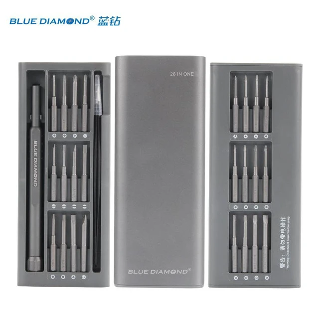 Alt view image 6 of 8 - 26-in-1 disassembly multi-functonal screwdriver tool- multiple combinations for pota ble and iregular-shaped precision smallscrewdriwers set
