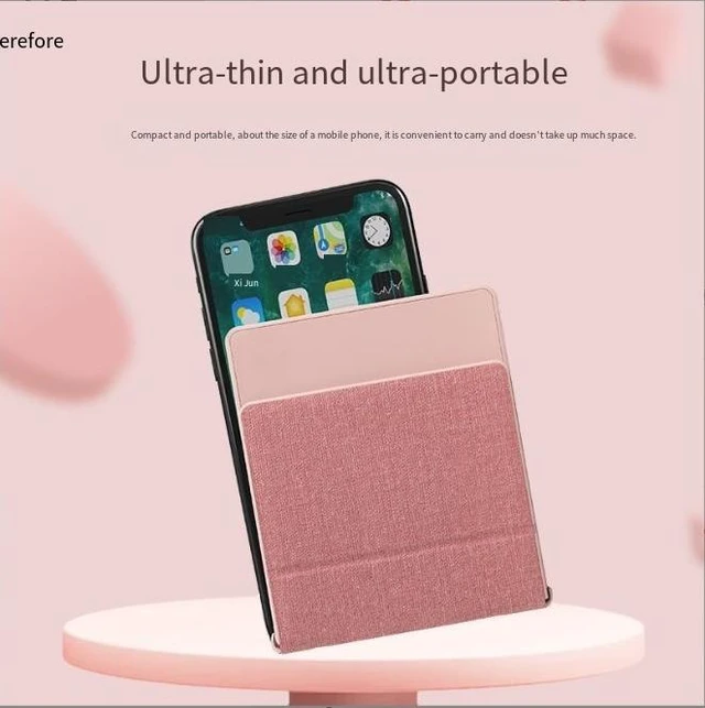 Alt view image 6 of 8 - New dual-fold Bluetoth keyboard, combined with makeup miror, portable, mini,ultra-thin, suitable for mobile phones, tablets, uniersal folding keyboard
