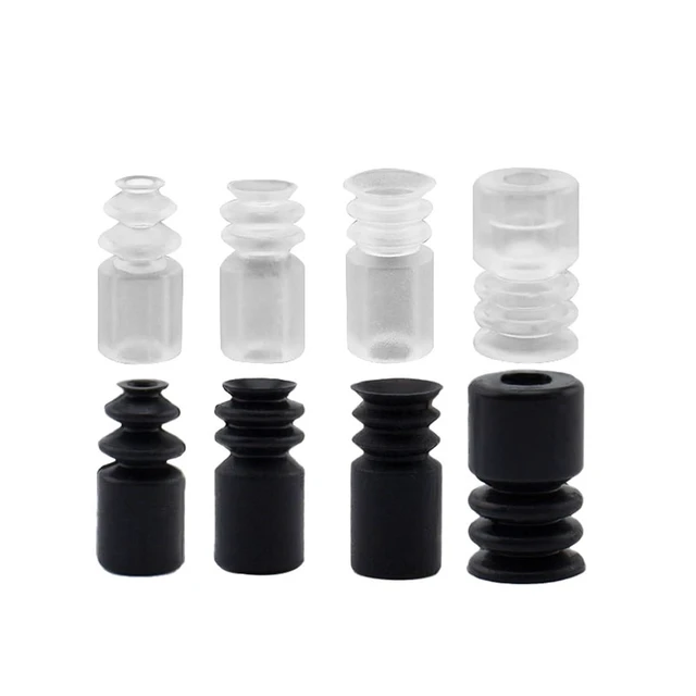 Alt view image 4 of 6 - 1Pcs BT-4/5/7/9 Mini Round Vacuum Sucker White Silicone 4MM 5MM 7MM 9MM Black NBR Flat Vacuum Suction Cup(BT-5 White)
