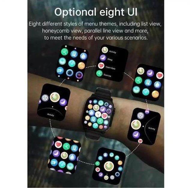 Alt view image 9 of 12 - New Watch 10 Ultra Smart Watch 49mm 2024 New NFC Men Women C90U Foreign Language Version - Orange