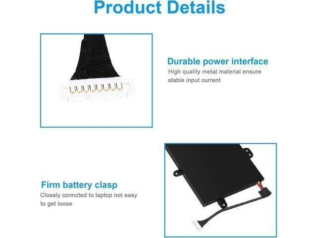 Alt view image 10 of 14 - C41N1727 Laptop Battery Replacement for Asus Zephyrus M GM501 GM501G GM501GM GM501GS ROG GU501 GU501G GU501GM GM501G-SEI006T GM501GS-EI015T GU501GM-BI7N8 GM501GM-EI005T GM501GS-EI003T 15.4V 55Wh