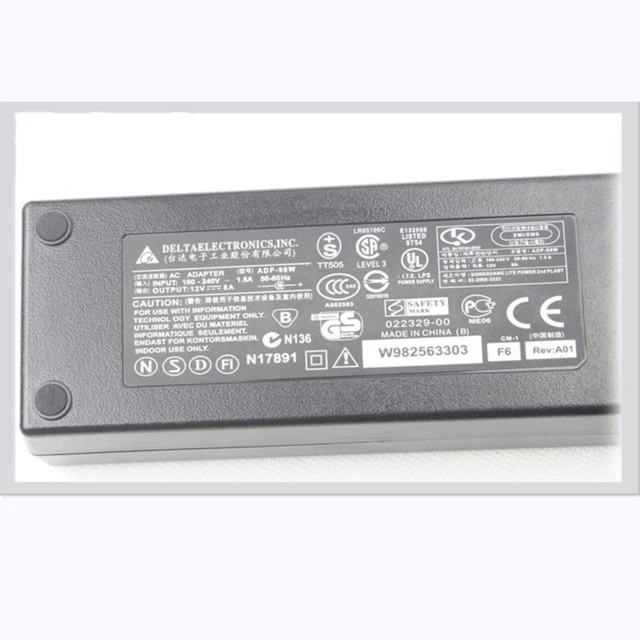 Alt view image 8 of 8 - DELTA 12V 8A 96W AC Adapter For FSP FSP096-AHA FSP096-AHAN2 For Qnap TS-451 NAS DAJING DJ-120800-SA Power Supply Charger