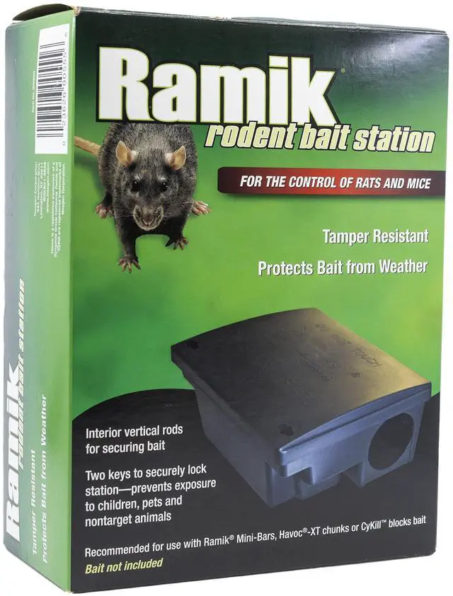 Alt view image 7 of 7 - Rodent Bait Station, Black