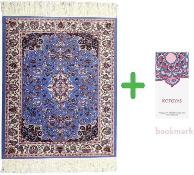 Alt view image 2 of 5 - Rug Mouse Pad, 2 Pack Woven Rug Bohemian Style Carpet Mouse Pad for Table Décor