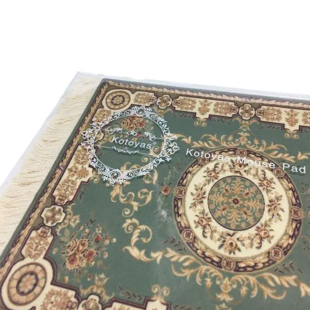 Alt view image 4 of 5 - Persian Style Carpet Mouse Pad, Several Images (Oriental Green)