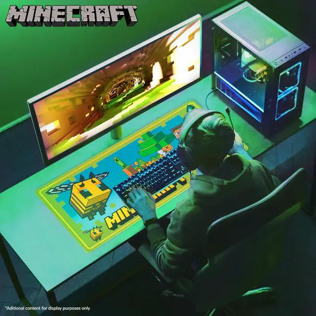 Alt view image 2 of 6 - Desk Pad for Kids and Teenagers, Non-Slip Desk Mouse Mat 80 x 35cm - Gamer Gifts (Green)