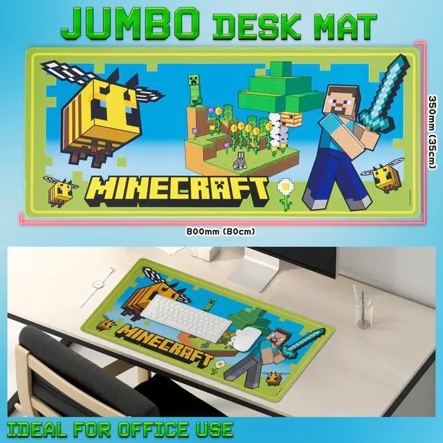 Alt view image 3 of 6 - Desk Pad for Kids and Teenagers, Non-Slip Desk Mouse Mat 80 x 35cm - Gamer Gifts (Green)