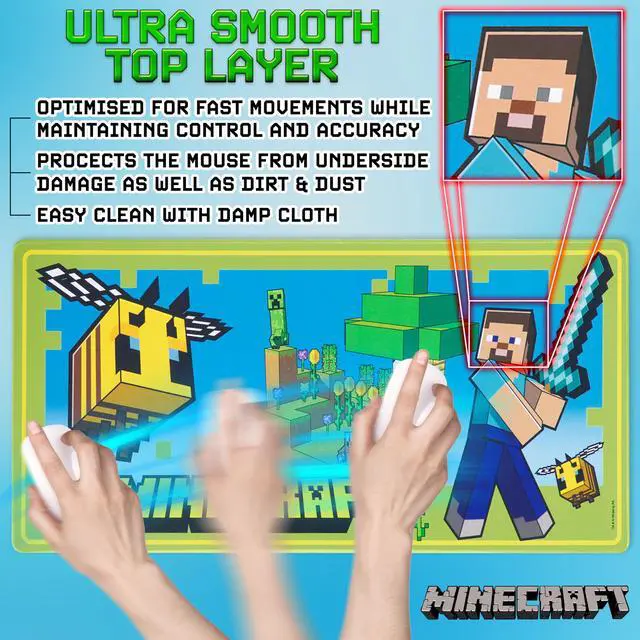 Alt view image 5 of 6 - Desk Pad for Kids and Teenagers, Non-Slip Desk Mouse Mat 80 x 35cm - Gamer Gifts (Green)