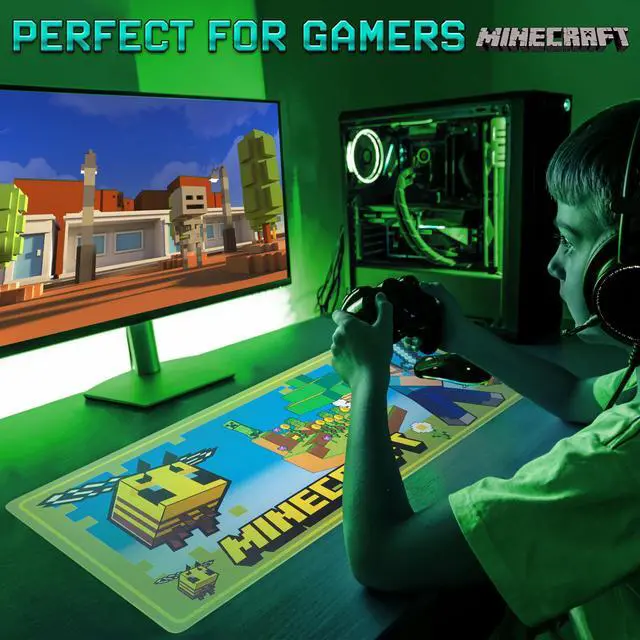 Alt view image 6 of 6 - Desk Pad for Kids and Teenagers, Non-Slip Desk Mouse Mat 80 x 35cm - Gamer Gifts (Green)