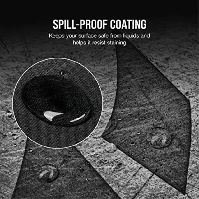 Alt view image 3 of 7 - Extended XL Premium Spill-Proof Cloth Gaming Mouse Pad 36.6 Width x 15.7 Height Surface Black/Gray