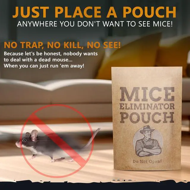 Alt view image 5 of 7 - 10 Pack All-Natural Mice Repellent Pouches Harmless Peppermint Essential Oil Mouse Deterrent - Keep Mice Out of Your Home and Your Family Safe