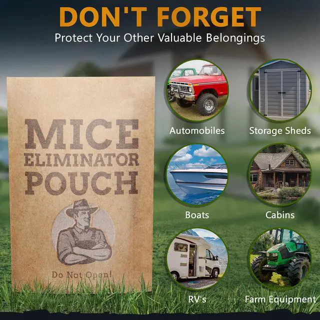 Alt view image 7 of 7 - 10 Pack All-Natural Mice Repellent Pouches Harmless Peppermint Essential Oil Mouse Deterrent - Keep Mice Out of Your Home and Your Family Safe
