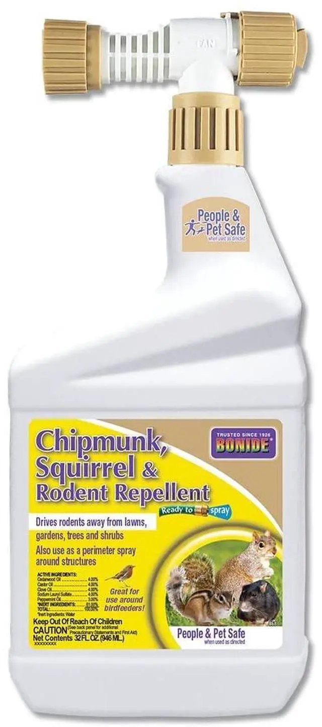 Main image of Chipmunk, Squirrel & Rodent Repellent, 32 oz Ready-to-Spray