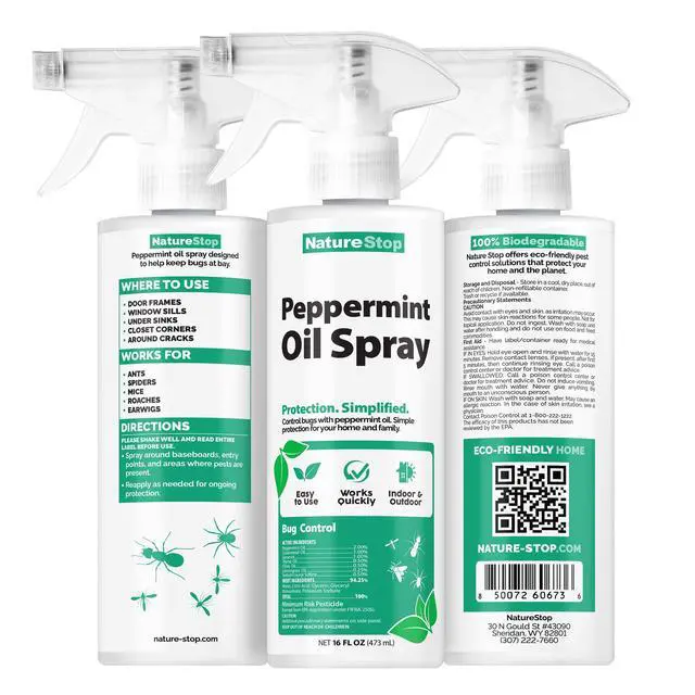 Alt view image 7 of 7 - Peppermint Oil Insect Repellent Spray (16oz)