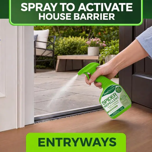 Alt view image 7 of 7 - Spider Repellent Natural Peppermint Oil Spider Spray for Indoor & Outdoor Use Spider Killer & Repellent for Home Safe Around Kids & Pets Pest Control Solution (16oz)