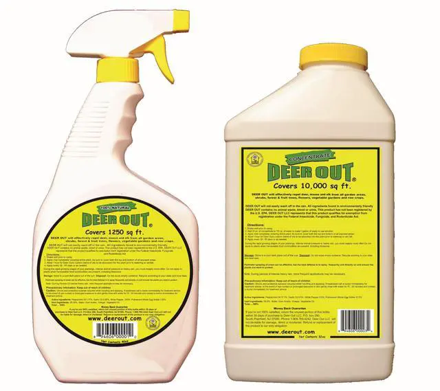 Main image of Deer Repellent: 40oz Ready to Use Spray + 32oz Concentrate (Combo)