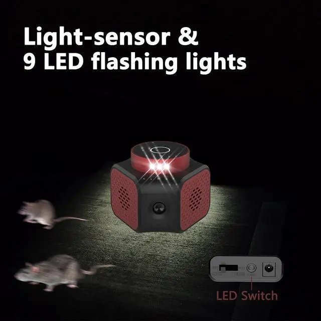 Alt view image 6 of 7 - Mice Repellent Plug-ins, Rodent Squirrels Repellent Indoor Ultrasonic Pest Rodent Repeller Mouse Deterrent Rat Control for Home Attic Garage RV