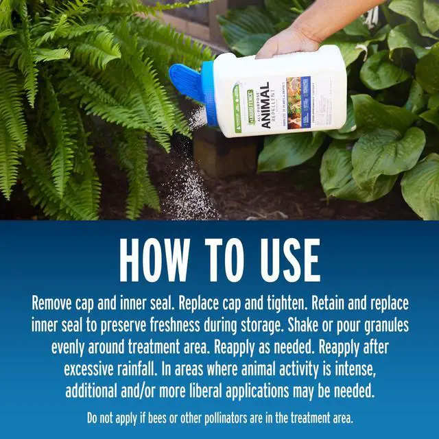Alt view image 5 of 7 - All-Purpose Animal Repellent Granular 2 Pounds, Repels Rabbits, Squirrels, Mice And Other Small Mammals
