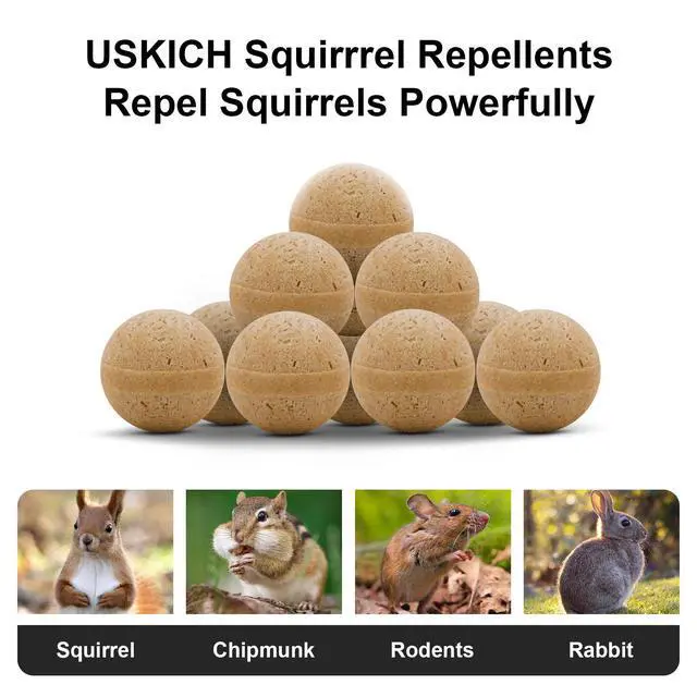 Alt view image 3 of 7 - 20Pack Squirrel Repellent Outdoor, Chipmunk Repellent Outdoor,Rodent Repellent,Squirrel Repellent for Attic and Cars Engines, Ultra Powerful Squirrel Deterrent Keep Squirrels Out of Garden