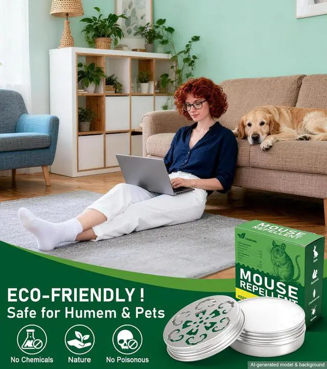 Alt view image 2 of 7 - Rodent Repellent for Car Engines,Mouse Repellent Peppermint Oil,4 Pack