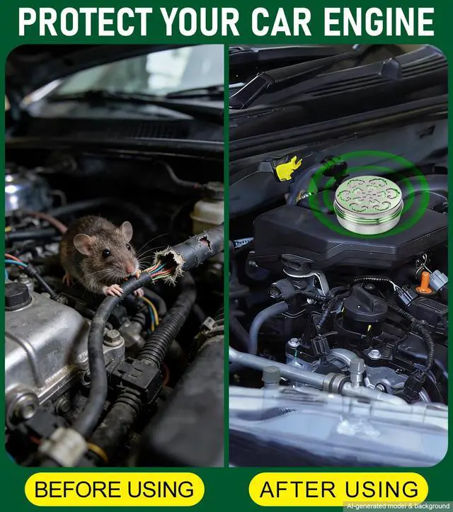 Alt view image 6 of 7 - Rodent Repellent for Car Engines,Mouse Repellent Peppermint Oil,4 Pack