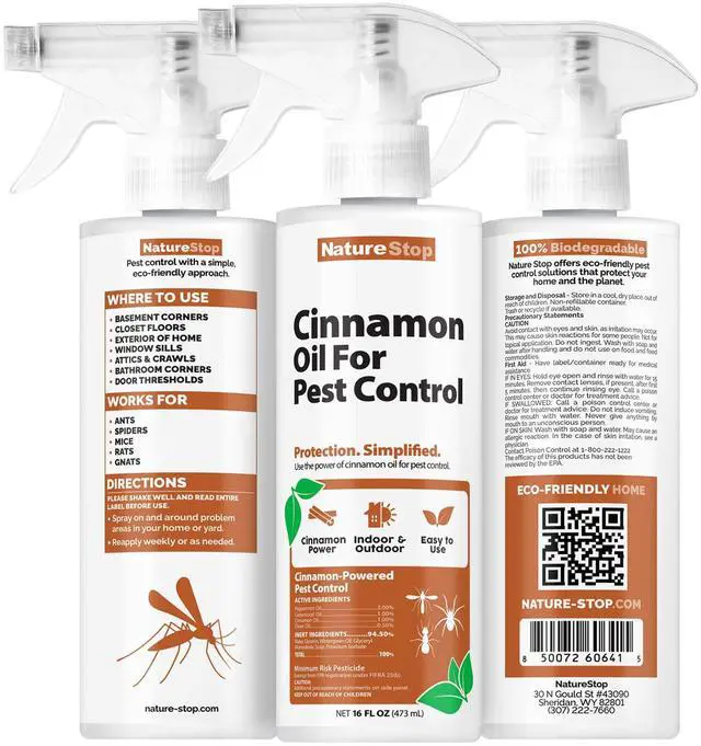 Alt view image 7 of 7 - Cinnamon Oil for Pest Control (16 oz)