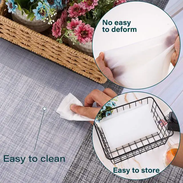 Alt view image 7 of 7 - Extra Large Transparent Silicone Mat, Countertop Protector, 25.2 x 17.7 inches Silicone Sheet for Crafts Resin Jewelry Casting Mat Pad Nonstick Table Placemat