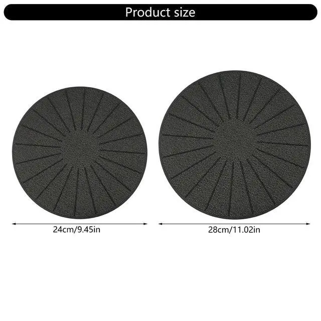 Alt view image 2 of 7 - Induction Cooktop Mat, Silicone Fiberglass Scratch Protector, 11 Inch Silicone Induction Cooktop Protect Mat, Non Slip Pads for MagneticStove (M)