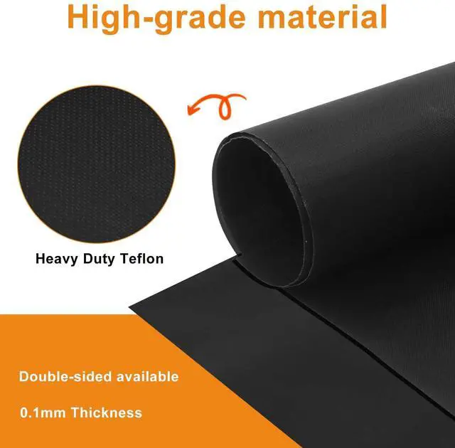 Alt view image 3 of 5 - Heavy Duty Teflon Oven Liner, 23.6"x15.7", Black