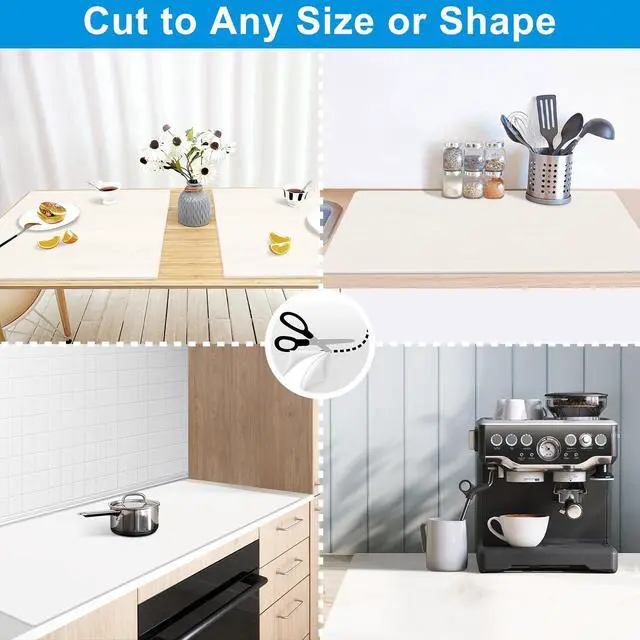Alt view image 4 of 7 - Extra Large Silicone Mat 78.74x19.69x0.08, Multipurpose Silicone Mat Thick Heat Resistant Mat Shipped Rolled Up Kitchen Counter Mat Nonslip Silicone Mats for Kitchen Counter Translucent