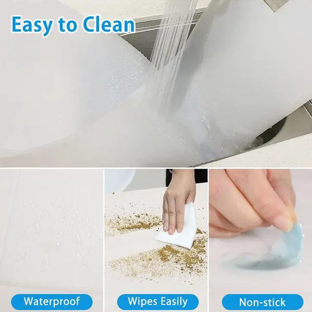 Alt view image 7 of 7 - Extra Large Silicone Mat 78.74x19.69x0.08, Multipurpose Silicone Mat Thick Heat Resistant Mat Shipped Rolled Up Kitchen Counter Mat Nonslip Silicone Mats for Kitchen Counter Translucent