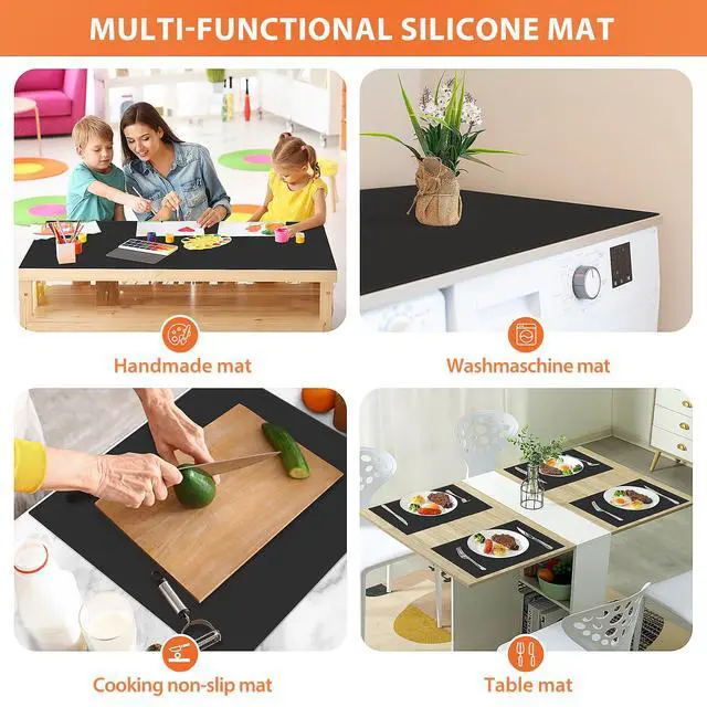 Alt view image 6 of 6 - Silicone Mat Roll, Heat Resistant Kitchen Countertop Protector