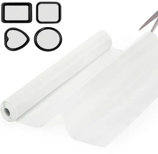 Main image of 15.7 In x 8 FT Silicone Baking Mat Roll, Non-Stick Pastry Mat, Cut to Any Size, Heat Resistant Food Grade Silicone Dough Rolling Mat, Reusable Air Fryer Liner for Pie Crust, Pizza Cookies