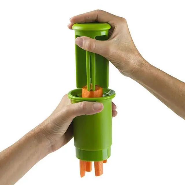 Alt view image 6 of 7 - Everyday Fruit & Veggie Divider - Quarters Smaller Fruits and Vegetables, Ideal for Meal-Prep and Sheet Pan Meals, Safe and Mess-Free Slicing