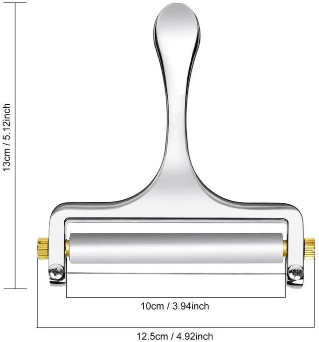 Alt view image 3 of 6 - Cheese Slicer with 3 Extra Stainless Steel Wires, Silver