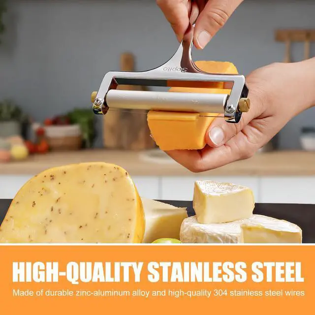 Alt view image 4 of 6 - Cheese Slicer with 3 Extra Stainless Steel Wires, Silver
