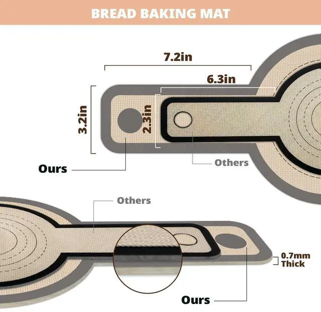 Alt view image 4 of 7 - Sourdough Silicone Bread Sling for Dutch Oven, 2 Pack