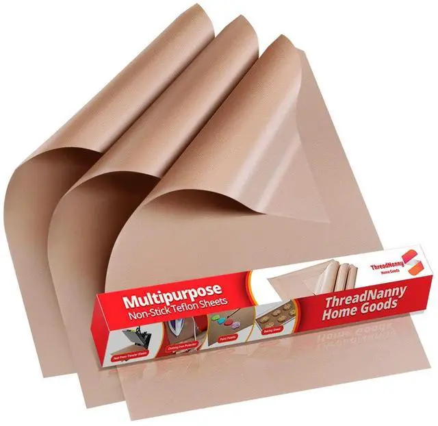 Main image of Teflon Sheets for Heat Press Paper and Baking, Reusable PTFE Cover Sheet